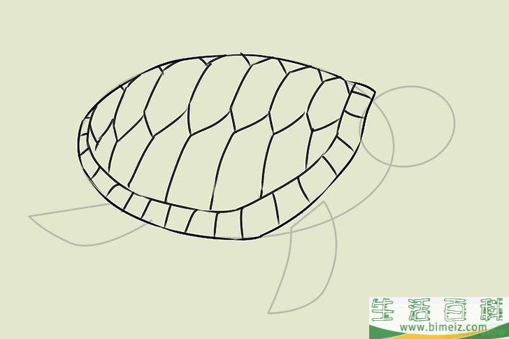 怎么画乌龟
