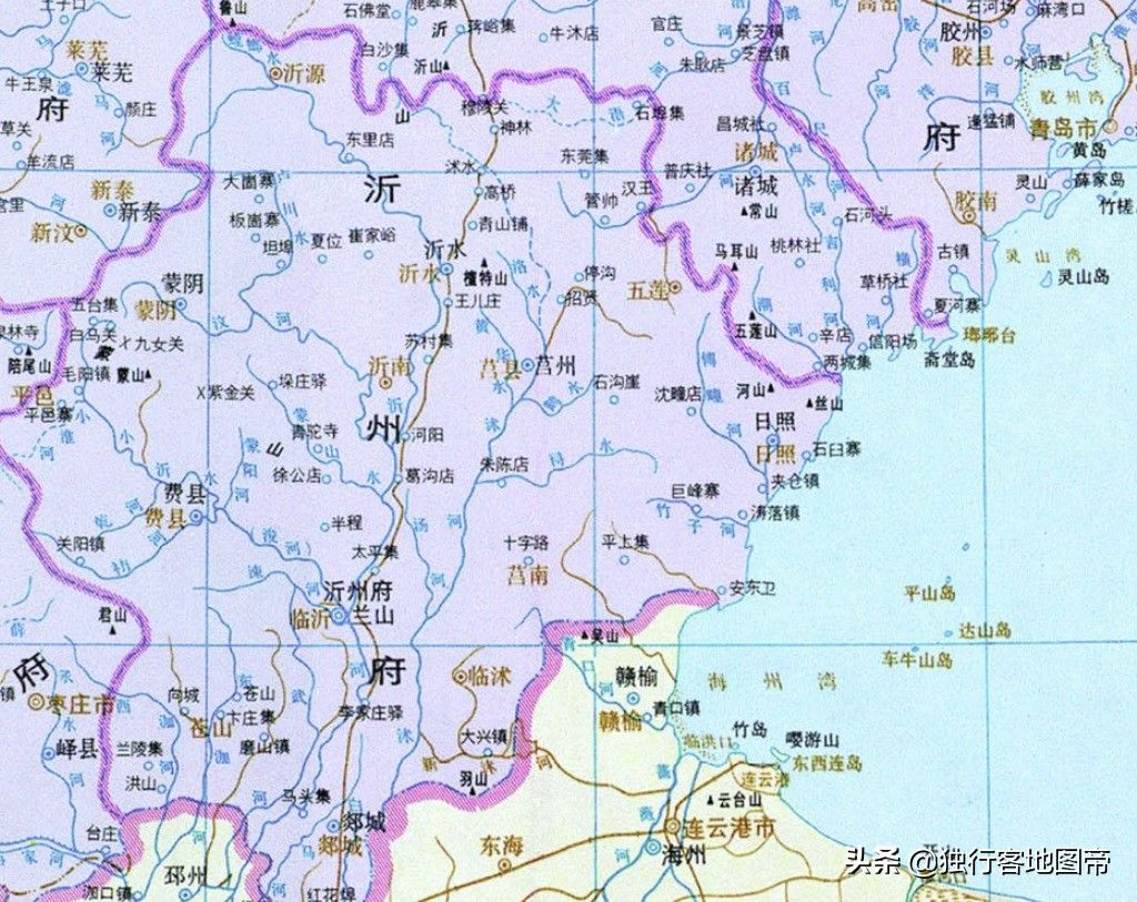 山东临沂地图(临沂为何失去出海口)