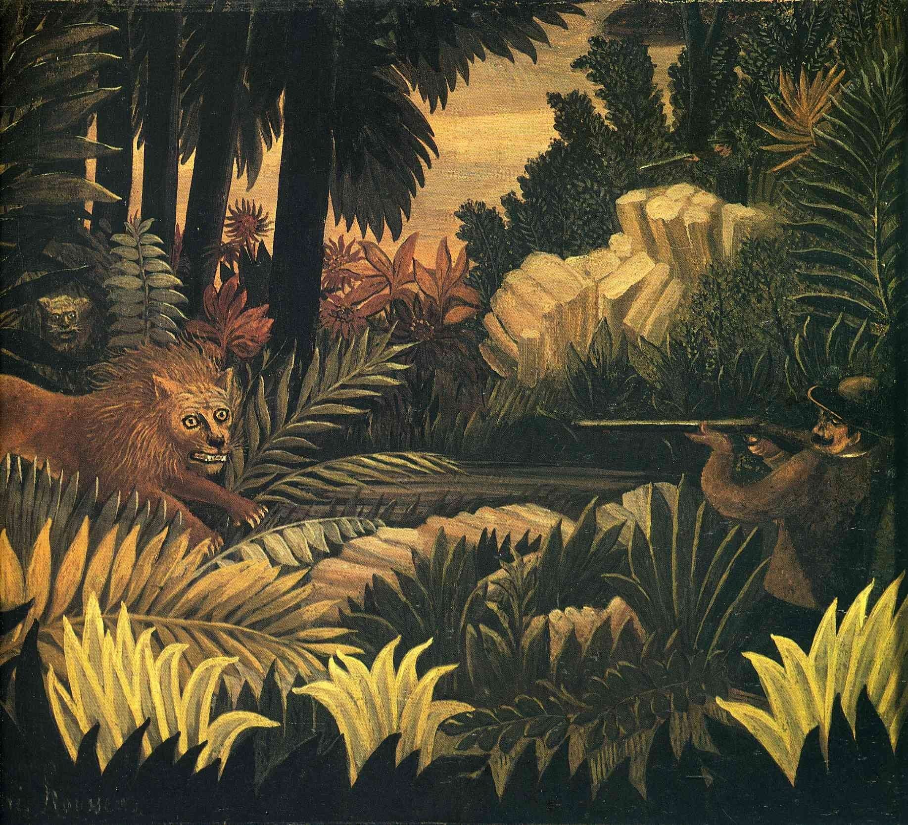 学赏画(33)以纯真,原始的风格著称亨利卢梭henri rousseau