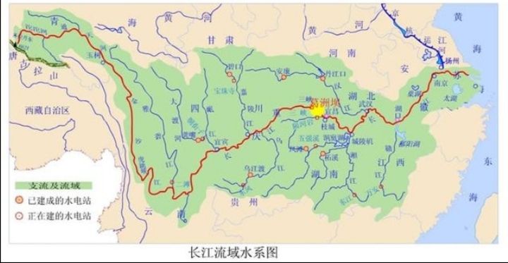 雅砻江,岷江,嘉陵江,汉江这4条支流的流域面积都超过了10万平方公里.
