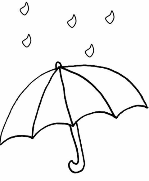 雨伞简笔画一组雨伞简笔画