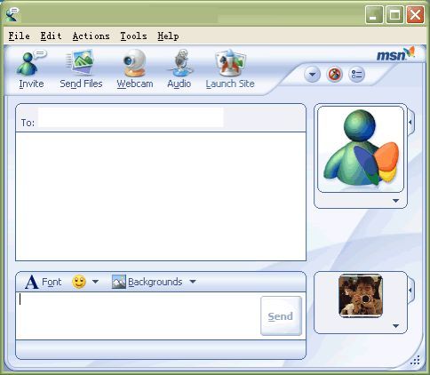 曾经有一个聊天工具,叫msn