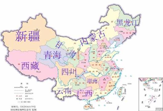 5,中国国土面积陆地面积约960万平方千米,水域面积约470多万平方千米