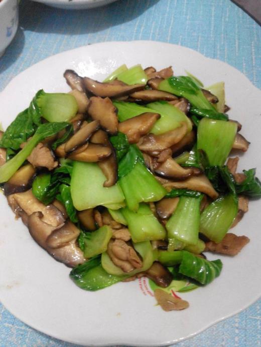 鲜菇炒油菜怎么做